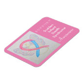 SIDS Awareness Ribbon Angel Custom Magnet (Linke Seite)