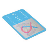 SIDS Awareness Ribbon Angel Custom Magnet (Rechte Seite)