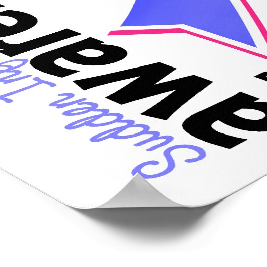 SIDS-Bewusstsein 5 Plötzliches Säugling-Sterbesynd Poster (Ecke)