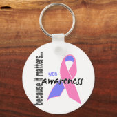 SIDS-Bewusstsein Schlüsselanhänger (Vorderseite)