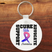 SIDS Support Advocado Cure Schlüsselanhänger (Vorderseite)