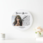 Siduri’s Advice Clock Große Wanduhr (Zuhause)