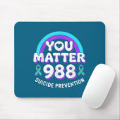 Sie 988 Suizidpräventions-Bewusstseins-Regenbogenb Mousepad (Mit Mouse)