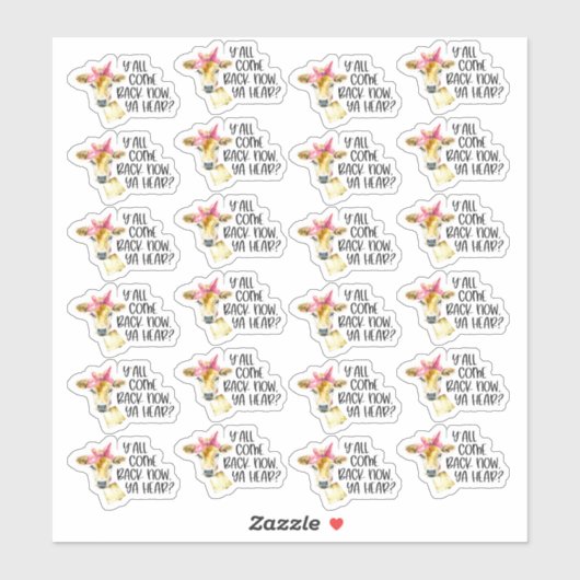 Sie alle kommen wieder zu einem Niedlichen, lustig Aufkleber (Blatt)