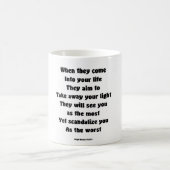 Sie als das Schlimmste skandalisieren Kaffeetasse (Mittel)
