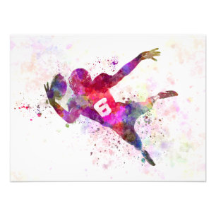 sie american football ball catching zu player fotodruck