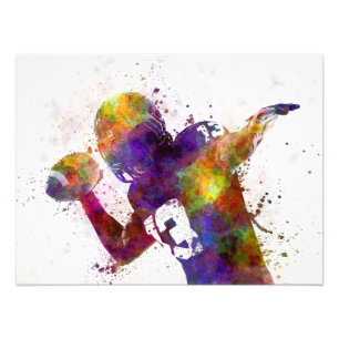 sie american football passing quarterback zu fotodruck