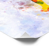 sie american football zu player man scoring fotodruck (Ecke)