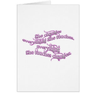 sie ändert alles sie Touchs - lila Glühen