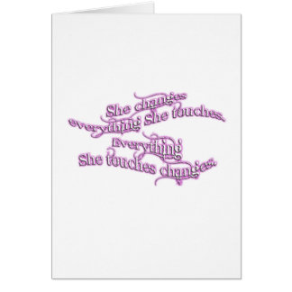 sie ändert alles sie Touchs - lila Glühen