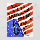 Sie arbeiten für uns postkarte (Vorderseite)