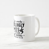 Sie arbeitet bereitwillig Labrador Tech Labortechn Kaffeetasse (VorderseiteRechts)