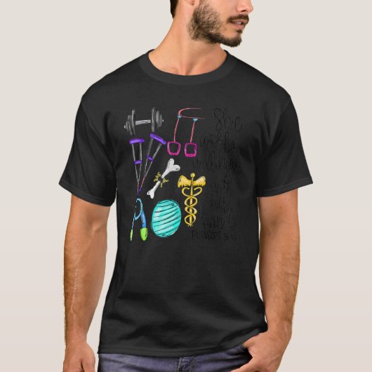 Sie arbeitet bereitwillig mit ihren Händen bei der T-Shirt (Vorderseite)
