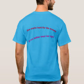 Sie arbeitet hart für das Geld T-Shirt (Rückseite)