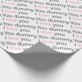 Sie Attrappe, i-Liebe Sie Geschenkpapier (Ecke)