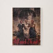 Sie auch, müssen helfen! _Propaganda Plakat Puzzle (Vertikal)