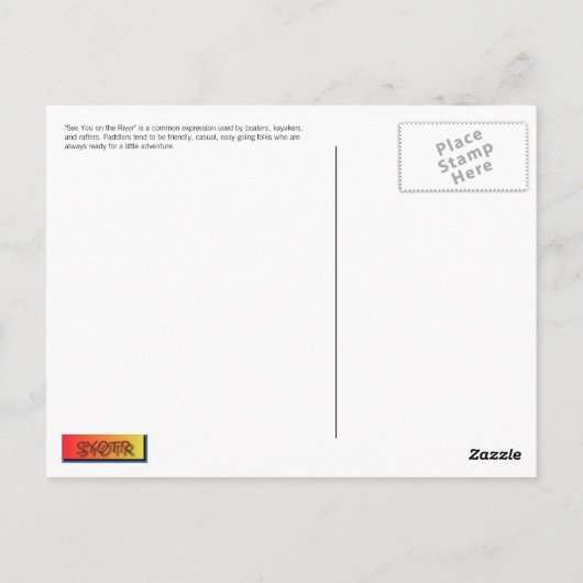 Sie auf der Postkarte sehen (Rückseite)