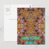 Sie auf und träumen Sie Postkarte (Vorne/Hinten)