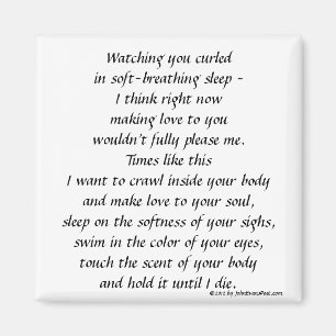 Sie aufpassen zu schlafen magnet