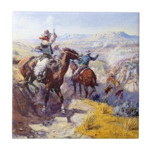 „Sie ausrauchend“ Westliche Kunst von Charles M. R Fliese