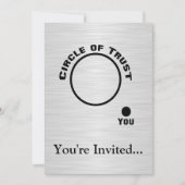 Sie außerhalb des Kreises des Vertrauens Einladung (Vorderseite)