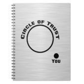Sie außerhalb des Kreises des Vertrauens Notizblock (Vorderseite)