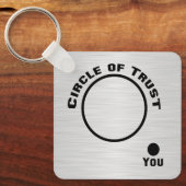 Sie außerhalb des Kreises des Vertrauens Schlüsselanhänger (Vorderseite)