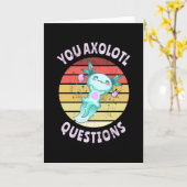 Sie axolotale Fragen Karte (Gelbe Blume)