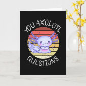 Sie axolotale Fragen Karte (Gelbe Blume)