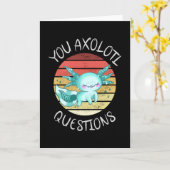 Sie axolotale Fragen Karte (Gelbe Blume)