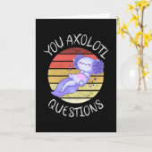 Sie axolotale Fragen Karte (Gelbe Blume)