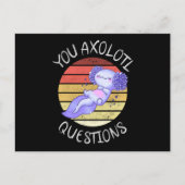 Sie axolotale Fragen Postkarte (Vorderseite)