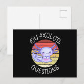 Sie axolotale Fragen Postkarte (Vorne/Hinten)
