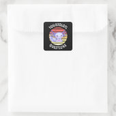 Sie axolotale Fragen Quadratischer Aufkleber (Tasche)