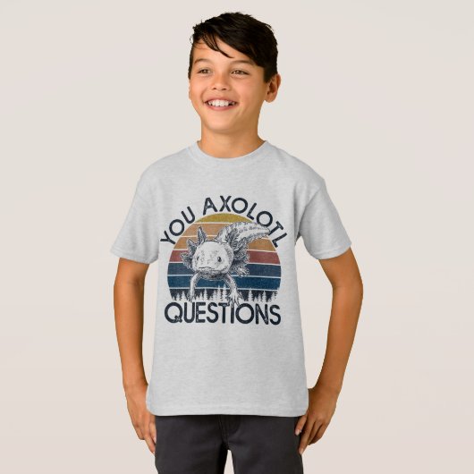 Sie axolotale Fragen T-Shirt (Vorne ganz)