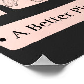 Sie backen die Welt zu einem besseren Ort zum Gebu Poster (Ecke)