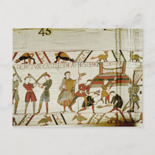 Sie bauen die Befestigungsanlagen Postkarte