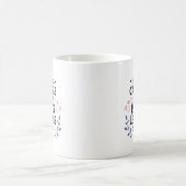 Sie baut Karrieren inspirierende Mutter-Typografie Kaffeetasse (Mittel)