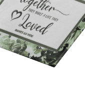 Sie bauten ein Leben, das sie Liebe Cutting Board Schneidebrett (Ecke)