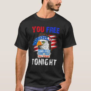 Sie befreien heute Abend Adler Mullet Us American T-Shirt