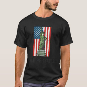 Sie behält die Freiheitsstatue mit Maskenfreiheit T-Shirt