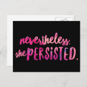 Sie beharrte auf 2 Postkarten (Vorne/Hinten)