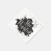 Sie beharrte auf Cocktail Napkin Serviette (Ecke)