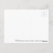 Sie beharrte auf der Postkarte (Rückseite)