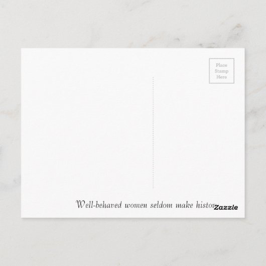 Sie beharrte auf der Postkarte (Rückseite)