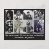 Sie beharrte postkarte (Vorderseite)