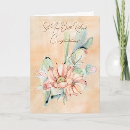 Sie beide ermahnt Watercolor Cactus Karte