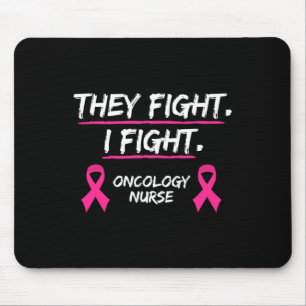 Sie bekämpfen Brustkrebs-Bewusstsein Onkologie-Kra Mousepad