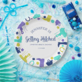 Sie bekommt heftigen Spaß Reittiere Brautparty Pappteller (Party)