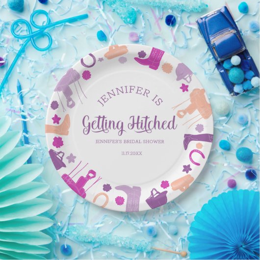 Sie bekommt heftigen Spaß Reittiere Brautparty Pappteller (Party)